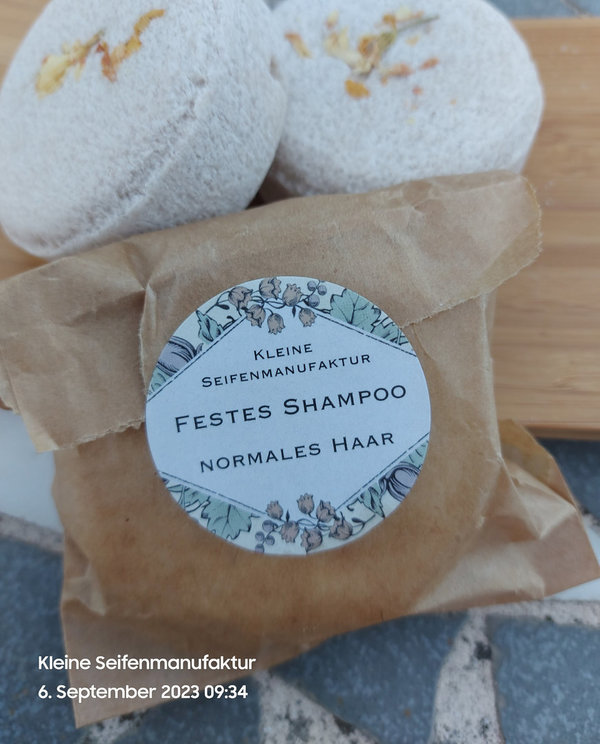 Festes Shampoo für NORMALES HAAR
