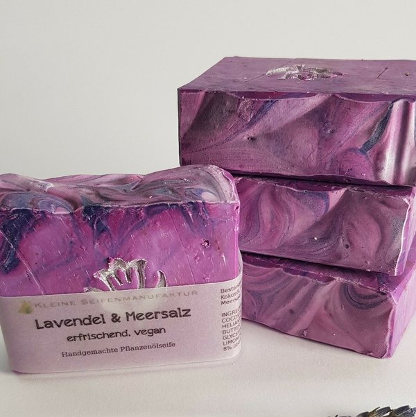Lavendel & Meersalz erfrischende Seife